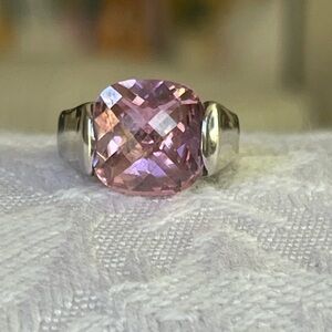 J.Lo Pink “Diamond” Engagement Ring Sz 5.5